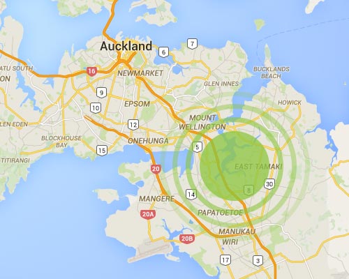 Map of Auckland