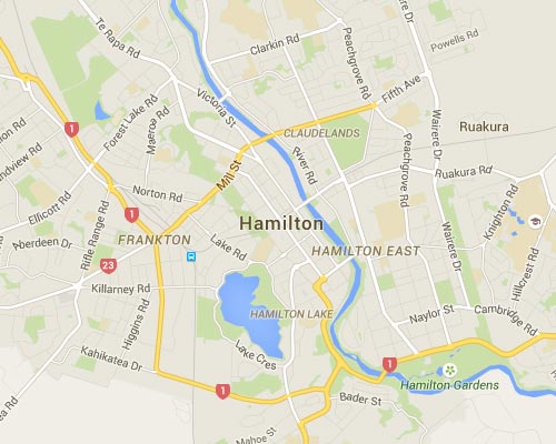 Map of Hamilton